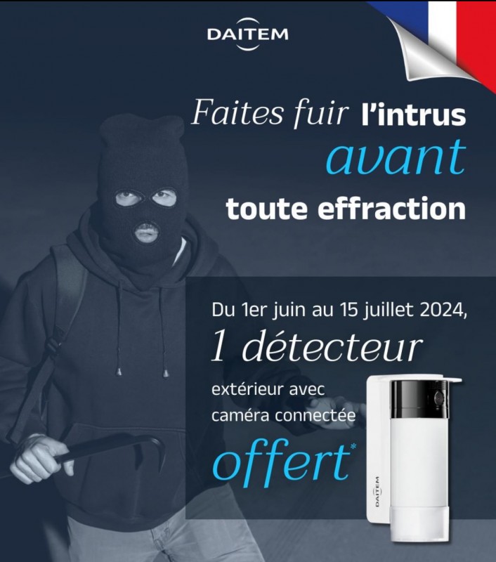 Promotion, offre pour l'achat d'un système d’alarme Daitem à Avignon dans le Vaucluse