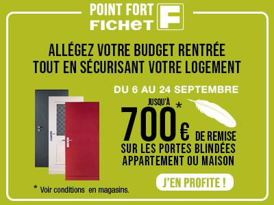 promotion rentrée sur toutes les portes et serrures Fichet